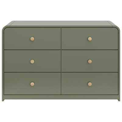 Storkcraft Santos 6-Drawer Kid Dresser - Olive