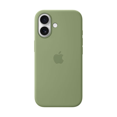 Apple Silicone Fitted Hard Shell Case with MagSafe for iPhone 17 - Light Moss Best iPhone case
