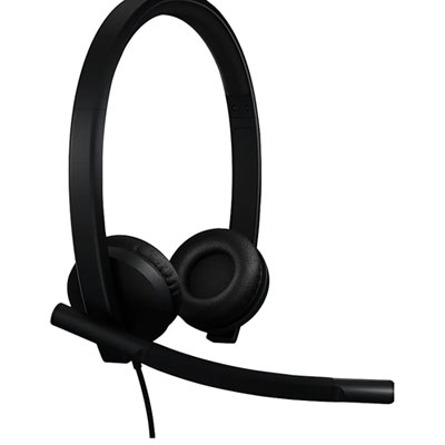 Logitech H570e Noise Cancelling Headset - Black