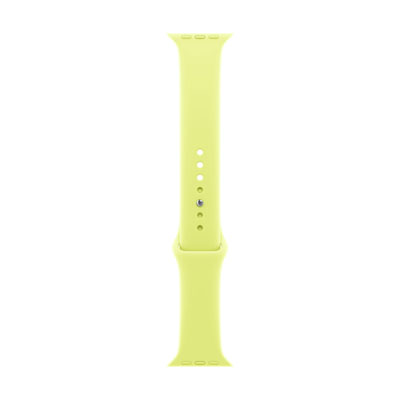 Bracelet Sport Pour Apple Watch De 46 Mm - Jaune Fluo - Petit/ Moyen