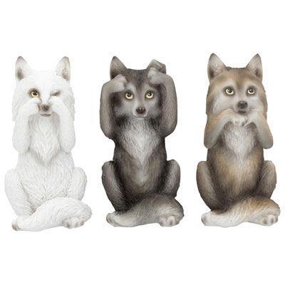 Nemesis Now Three Wise Wolves Figurine
