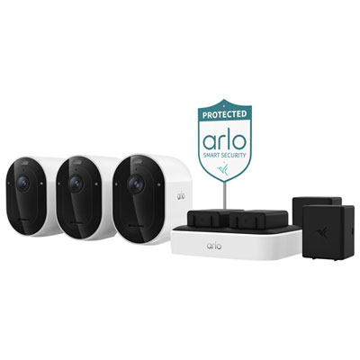 Caméra De Surveillance Sans Fil 2K Hdr 6E Génération Arlo Pro (2025) - Blanc - Paquet De 3 - Exclusivité Best Buy I love that I can put this anywhere and still get a great image night or day 