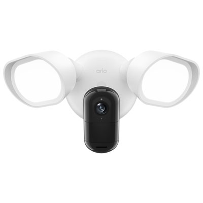 Caméra De Surveillance À Projecteur D'illumination Avec Fil 2K Pro 3 D'arlo - Blanc