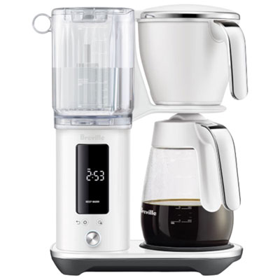 Cafetière À Filtre En Verre Luxe Glass De Breville - 12 Tasses - Sel De Mer