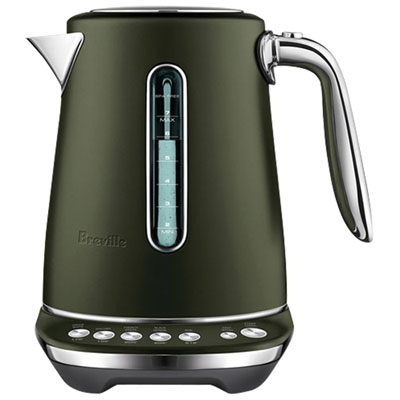 Remis À Neuf (Bon État) - Bouilloire Électrique Programmable Smart Kettle Luxe De Breville - 1,7 L - Tapenade D'olive - Réusiné Par Breville