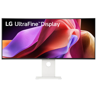 LG 40" 5K 120Hz 5ms GTG Curved IPS LED FreeSync Gaming Monitor (40U990A-W) - White