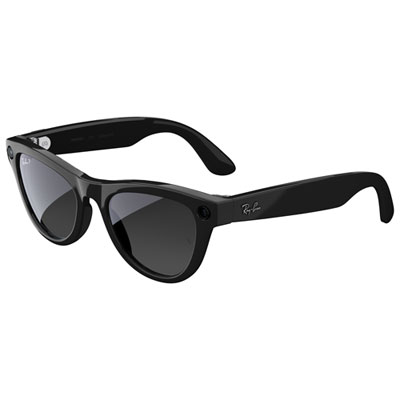 Lunettes Skyler (2E Génération) De Ray-Ban | Meta Avec Ia, Photo, Vidéo, Audio Et Messagerie - Noir Brillant/verres Polarisés Graphite Dégradé Love them I have a lot of typos of sunglasses and they are so much better than some of the other ones