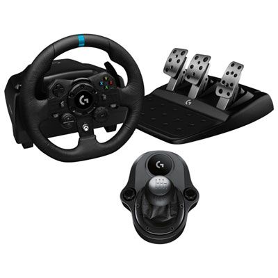 Volant De Course Et Pédales G923 De Logitech Avec Levier De Vitesse Driving Force Pour Xbox Series X|S Et Xbox One Best driving wheel