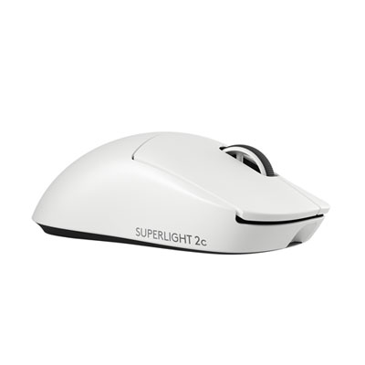 Logitech G PRO X Superlight 2 Compact 44000 DPI Wireless HERO 2 Gaming Mouse - White I love the bright pink color