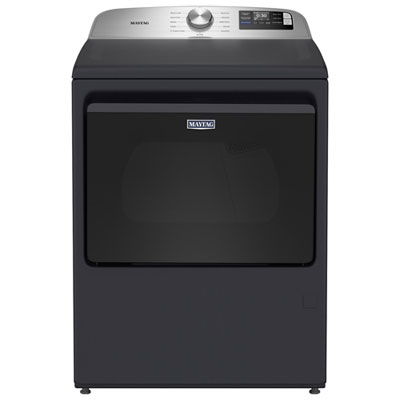 Maytag 7.4 Cu. Ft. Electric Dryer with Moisture Sensing, Steam & Wi-Fi (YMED6205RF) - Midnight Steel Great buy great machine