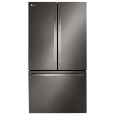 Réfrigérateur À Deux Portes De 26,5 Pi³ Et 36 Po Avec Distributeur D'eau De Lg (Lrflc2706D) - Acier Inoxydable Noir Best refrigerator