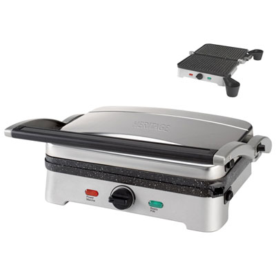 Heritage The Rock Panini Grill - Black/Stainless Steel