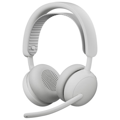 Logitech Zone 2 ES Wireless On-Ear Noise Cancelling Bluetooth Headphones - Off for PC -White