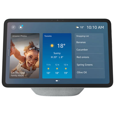 Écran Intelligent Echo Show 8 (4E Génération) D'amazon Avec Son Spatial Et Alexa - Blanc Glacier