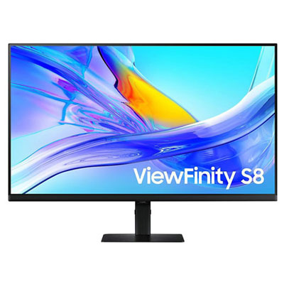 Open Box - Samsung ViewFinity S8 27" 4K UHD 60Hz IPS LCD Monitor (LS32D806UANXGO) - Black