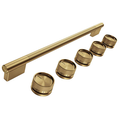 KitchenAid 6-Piece Handle & Knob Hardware Accessory Kit for Slide-In Convection Electric Range (W11773968) - Brass