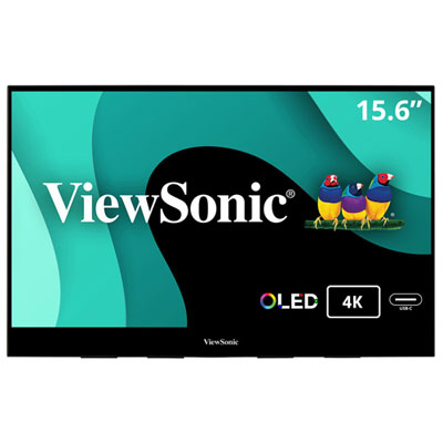 Boîte Ouverte - Moniteur Acl Delo Uhd 4K Gàg 0,05 Ms 60 Hz De 16 Po De Viewsonic (Vx1655-4K-Oled) - Noir