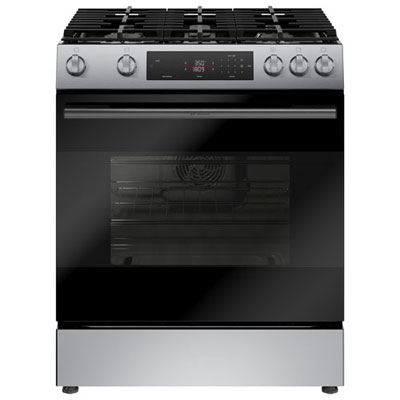 "Open Box - Bosch 100 Series 30"" 5.8 Cu. Ft. True Convection Freestanding Gas Air Fry Range - SS - Perfect Condition"