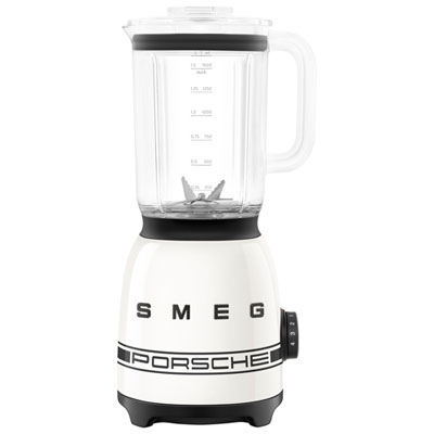 Mélangeur De Comptoir 1,5 L Et 600 W Années 50 De Smeg X Porsche - Blanc Carrara - Partenaire De Détail Exclusif