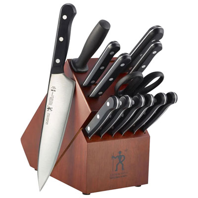 Ensemble De Porte-Couteaux Et Couteaux À Lame Fine 14 Morceaux Solution De Henckels