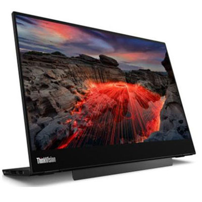 Boîte Ouverte - Moniteur Thinkvision M14T De 2E Génération De 14 Po De Lenovo - Noir Corbeau