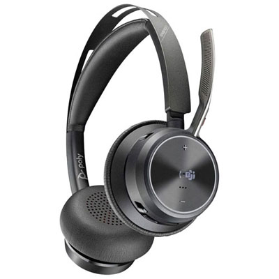 Open Box - HP Voyager Focus 2 On-Ear Noise Cancelling Bluetooth Headset - Black
