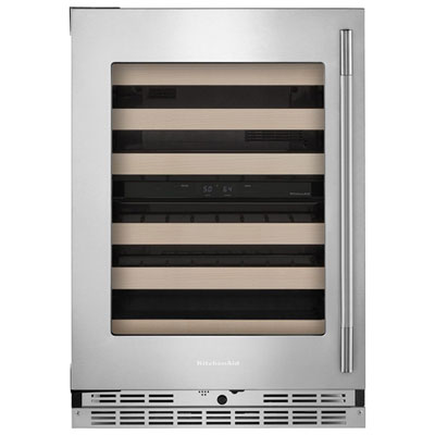Cellier Autonome De 46 Bouteilles Sous Le Comptoir De Kitchenaid (Kuwl524Sps) - Fini Acier Inoxydable Printshield
