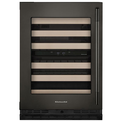 Cellier Autonome De 46 Bouteilles Sous Le Comptoir De Kitchenaid (Kuwl524Sbe) - Minerai Noir