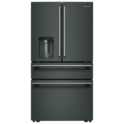 KitchenAid 36" 28.7 Cu. Ft. French Door Refrigerator with Water & Ice Dispenser (KRMF436SJP) - Juniper