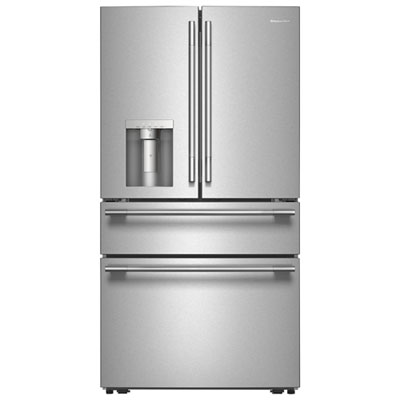 Réfrigérateur À Deux Portes 28,7 Pi³ 36 Po Avec Distributeur D'eau Et De Glaçons De Kitchenaid (Krmf436Sps) - Acier Inoxydable Printshield