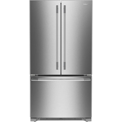 KitchenAid 36" 29.2 Cu. Ft. French Door Refrigerator w/ Water Dispenser (KRFF136SPS) - PrintShield Stainless