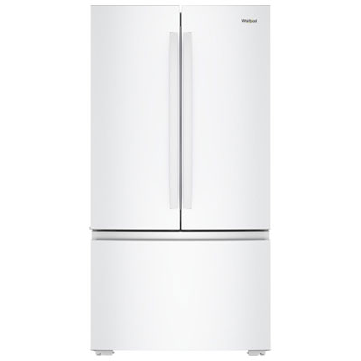 Whirlpool 36" 24.3 Cu. Ft. French Door Refrigerator with Water Dispenser (WRFC3036RW) - White Great layout for this style