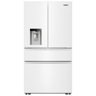Whirlpool 36" 28.9 Cu. Ft. French Door Refrigerator with Water & Ice Dispenser (WRMF3536SW) - White