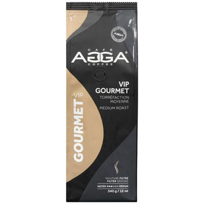 Agga VIP Gourmet Medium Roast Filter Ground Coffee - 12oz (340g)