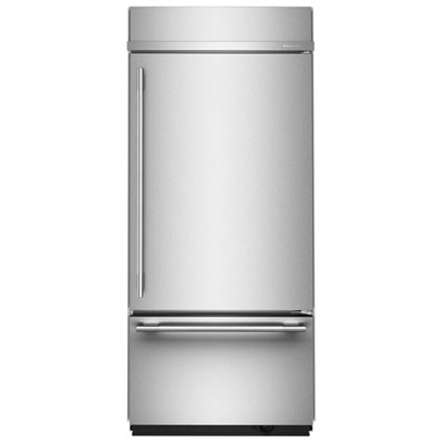 Réfrigérateur À Congélateur Inférieur 20,8 Pi³ 37 Po De Kitchenaid (Kbbr336Sps) - Acier Inoxydable Avec Fini Printshield