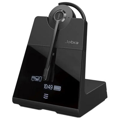 Open Box - Jabra Engage 65 SE On-Ear Noise Cancelling Wireless Convertible Headset with Microphone - Black