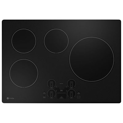 "Open Box - GE Profile 30"" 4-Element Induction Cooktop (PHP7030DTBB) - Black - Scratch & Dent"
