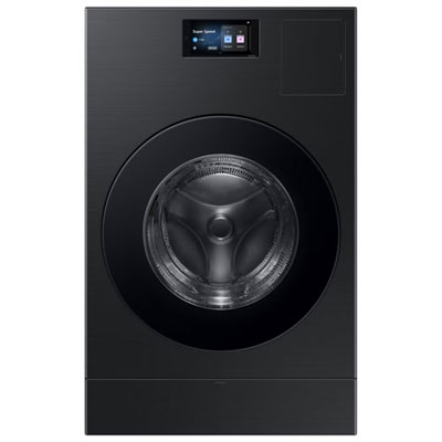 Boîte Ouverte - Duo Laveuse-Sécheuse Électrique À Évent 6,1 Pi³ De Samsung (Wd90F53Avbac) - Noir Brossé - Parfait État