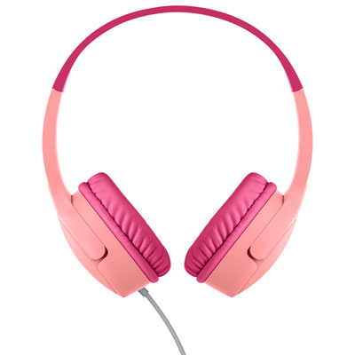 Belkin SoundForm Mini Over-Ear Noise Cancelling Wired Kids Headphones - Pink 