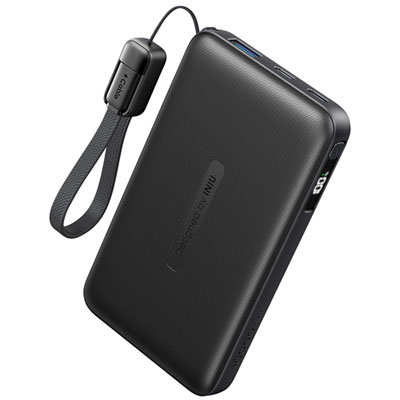 Chargeur Portable Compact Usb-C/usb-A 22,5 W 10000 Mah Neo D'iniu - Noir Great Value