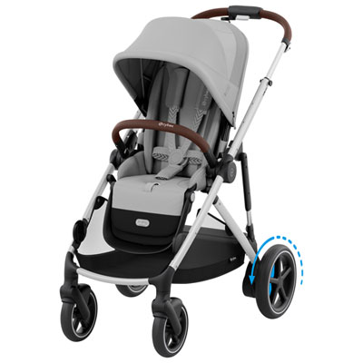 Cybex e-Gazelle S Convertible Full-Size Stroller - Stone Grey