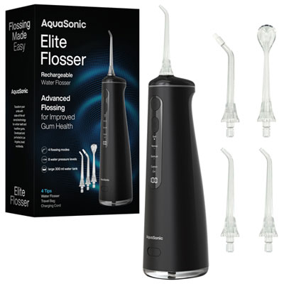 Aquasonic Elite Electric Water Flosser - Black LOVE LOVE LOVE