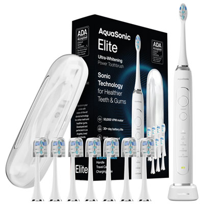 AquaSonic Elite Smart Electric Toothbrush - White Love this toothbrush