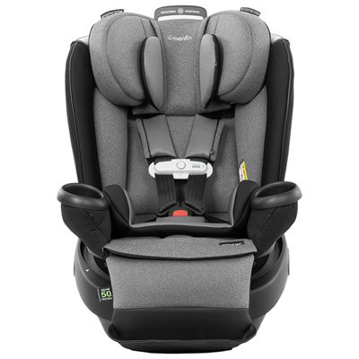 Evenflo Gold Revolve360 Extend All-in-One Convertible High-back Booster Car Seat w/ SensorSafe - Moonstone Grey