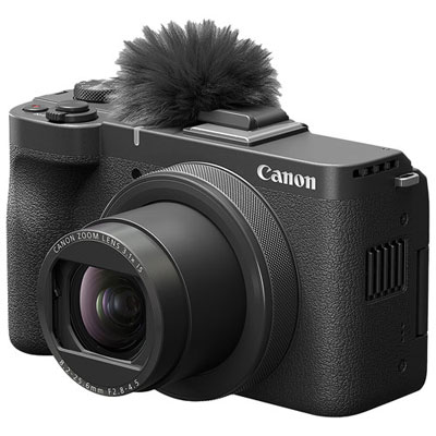 Boîte Ouverte - Appareil Photo Numérique À Zoom Optique 3,1X Wi-Fi De 22,3 Mpx Powershot V1 De Canon - Noir