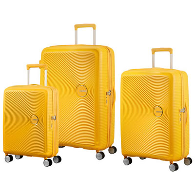Boîte Ouverte - Ensemble De 3 Valises Rigides Extensibles Curio D'american Tourister - Jaune Doré