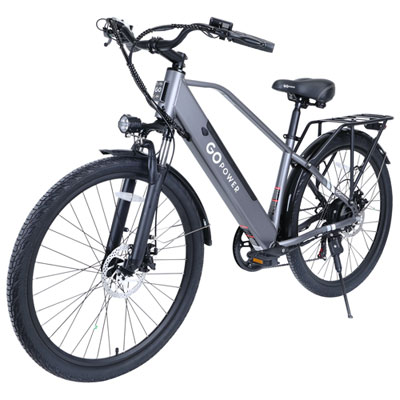 Vélo De Ville Électrique Goscout De Gopowerbike (Moteur 500 W/autonomie Jusqu'à 72 Km/vitesse Maximale 32 Km/h) - Argenté 