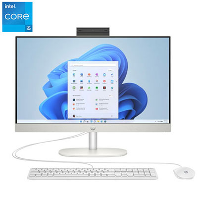 Boîte Ouverte - Ordinateur Tout-En-Un 24 Po De Hp - Blanc (Core I5-1334U D'intel/ram 8 Go/ssd 512 Go/windows 11)