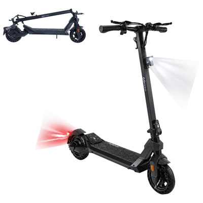 GoPowerBike GoOne Electric Scooter (400W Motor / Up to 32km Range / 30km/h Top Speed) - Black 