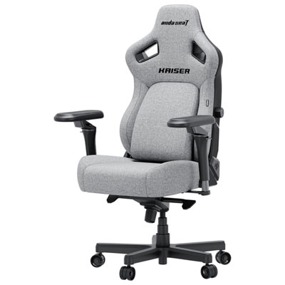 Anda Seat Kaiser 4 XL Premium Ergonomic Faux Leather Gaming Chair - Ash Grey